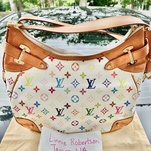 Louis Vuitton multi colored shoulder/hobo bag